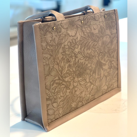 XL DARCY MARKS LONDON TAN LARGE TOTE - Picture 3 of 13